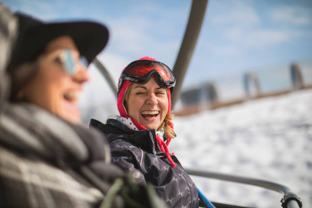 istock Sister on a winter vacation 654680150