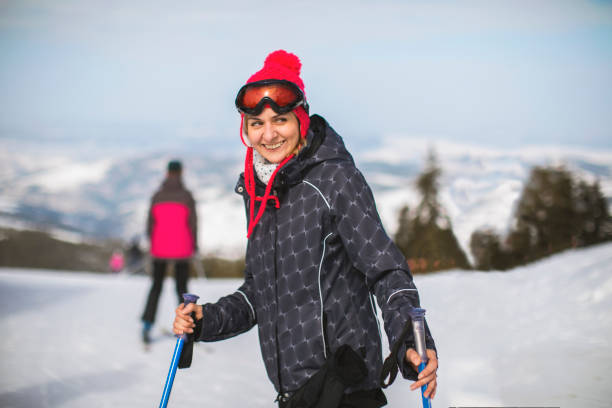 istock Beautiful girl on mountain 654680208