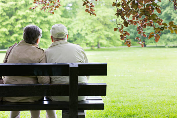 istock Senior couple outdoors 654682950