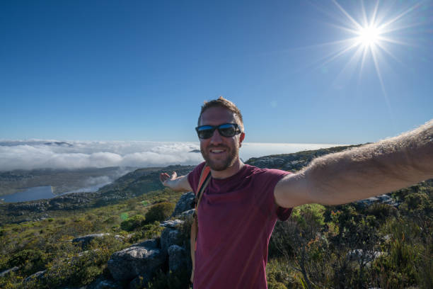 istock Young man in Cape Town taking selfie portrait 654690430