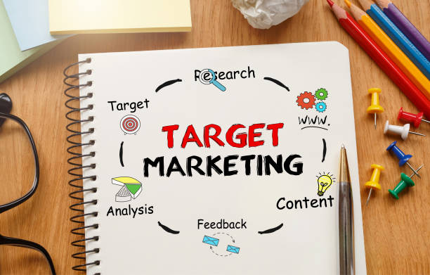 istock Notebook with Toolls and Notes about Target Marketing 654692924
