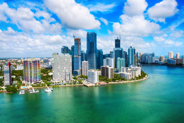 istock Skyline Aerial of Miami Florida 654720646