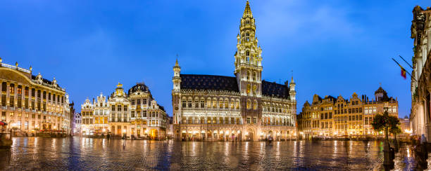 Brussels grand place panorama