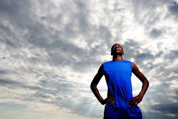 istock Confident and fit african man 654730010