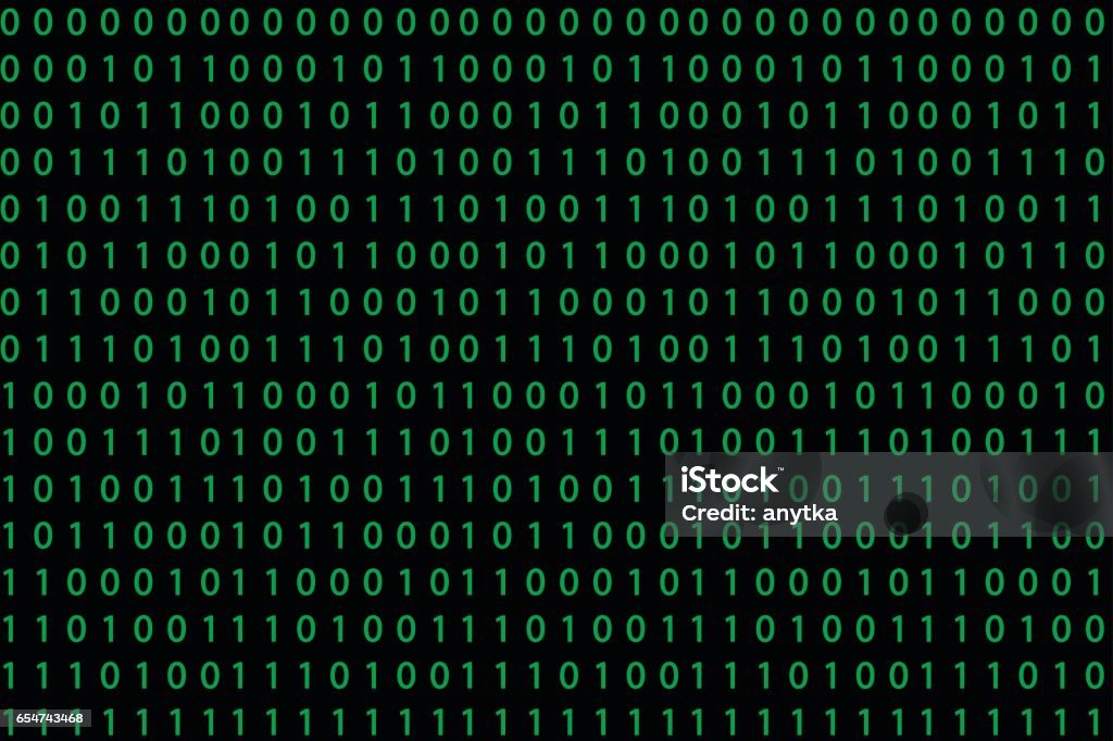 Pattern With Binary Code Stock Illustration - Download Image Now ...