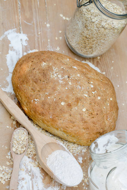 istock Fresh traditionaly made wholegrain bread 654743788