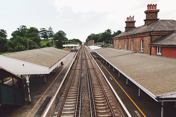 istock High Angle View Of An Empty Railway Station 654744415