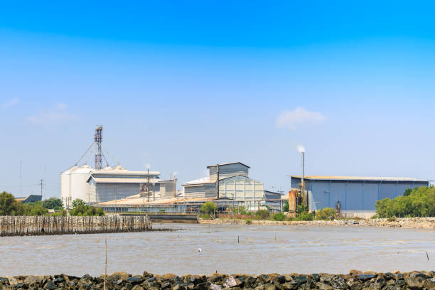 istock Small factory at Bang Pu ,  THAILAND 654744746