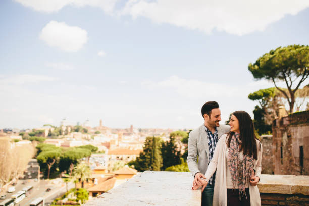 istock Loving young couple in Rome, Italy 654748626