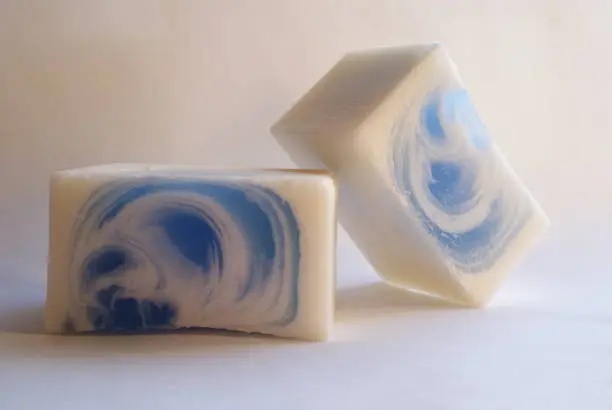 soap with Swirl on a white background