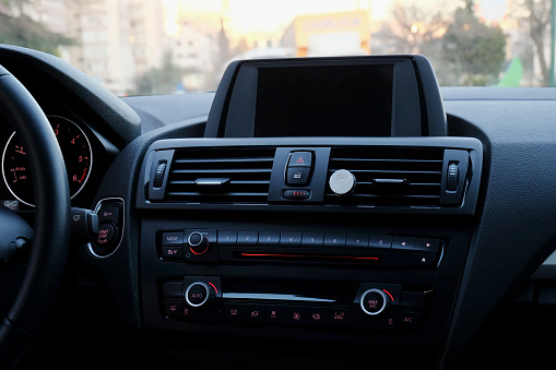 Dashboard of a modern car