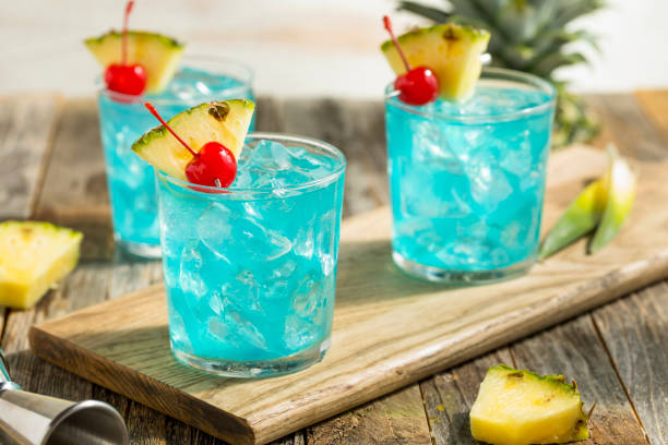 Refreshing Blue Hawaii Cocktail Punch