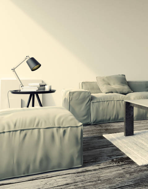 istock Modern interior design of living room 654791030