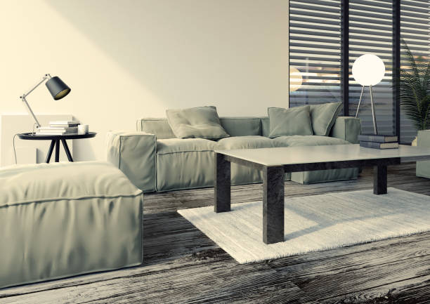istock Modern interior design of living room 654791192