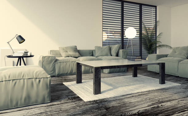 istock Modern interior design of living room 654791296