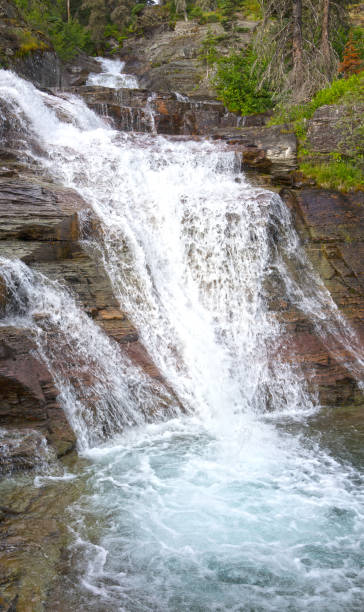 istock Waterfalls within Glacier National Park 654798820