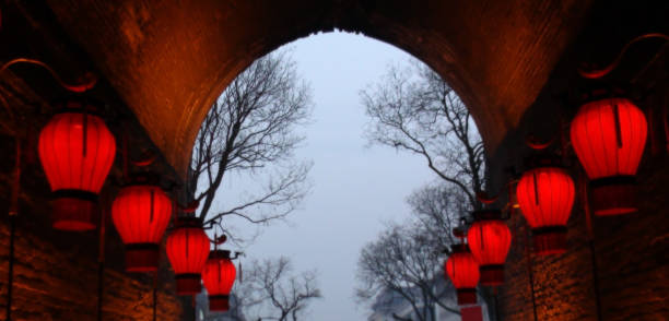 istock Chinese Lantern At Xi'an Shaanxi Province China 654805790