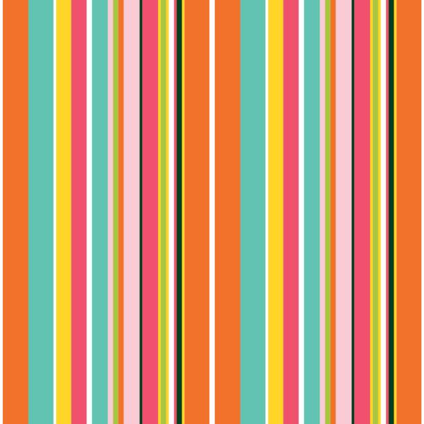 полосатый бесшовный узор. - striped bright single line vector stock illustrations