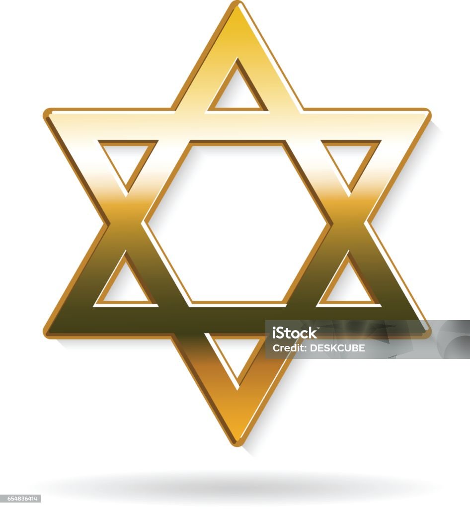 Naam Van God Jodendom Ster Van David Symbool Van Het Jodendom Stockvectorkunst en meer