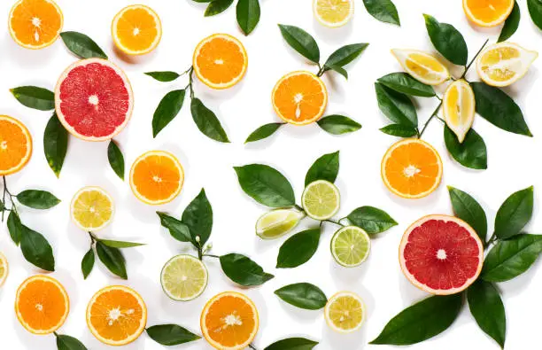 Photo of Background of citrus fruits