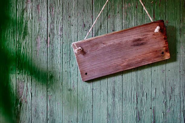 istock wooden sign on vintage barn wall 654857914
