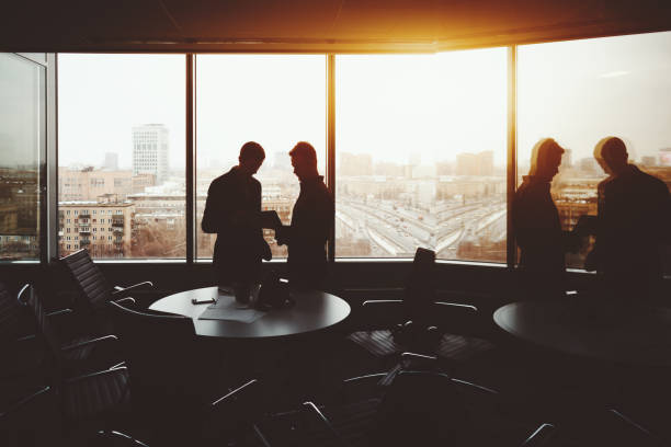 istock Two businessmen after work meeting 654878866