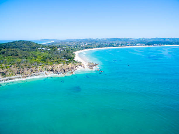 istock An aerial view of Byron Bay beach 654895536