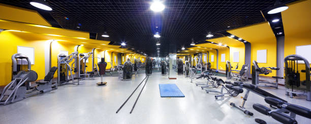 istock interior of modern gym 654898420