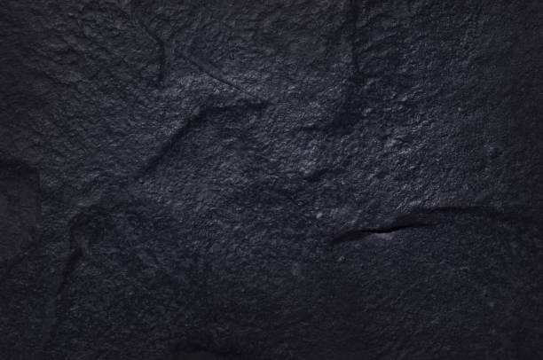 istock Dark gray black slate natural pattern for background and design. 654908518