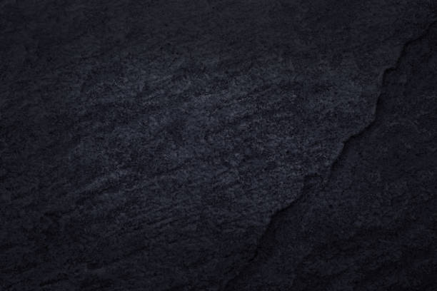 istock Dark gray black slate natural pattern for background and design. 654910798