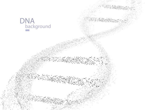 ilustrações, clipart, desenhos animados e ícones de partículas de dna - dna backgrounds healthcare and medicine magnification