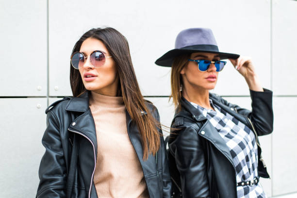istock Two young pretty women on the street 654936490
