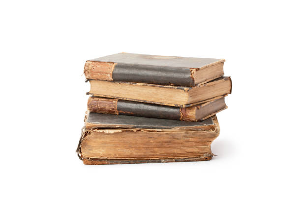 istock old hardcover books isolated on white background 654946830