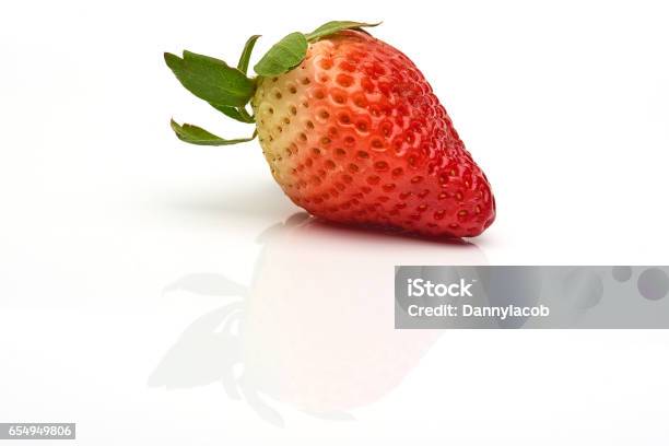Strawberries Isolated On White Background Stock Photo - Download Image Now - Agriculture, Berry, Breakfast