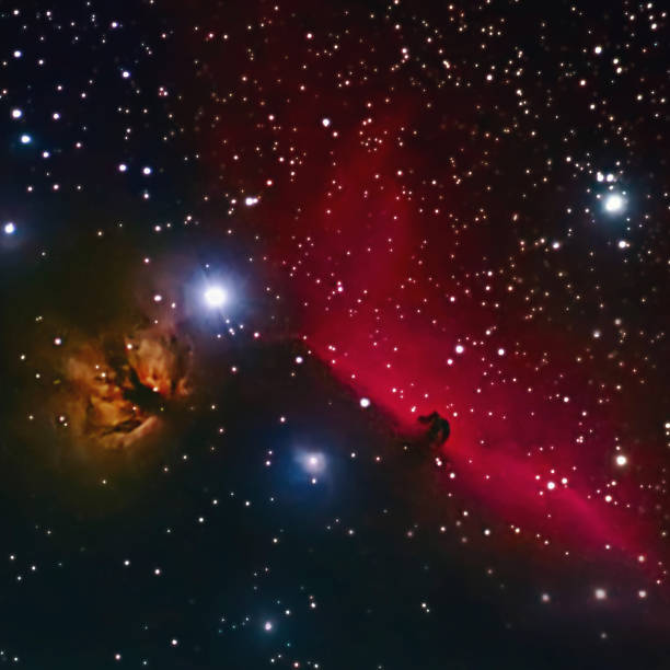 istock Horsehead and flaming tree nebula in space 654953042