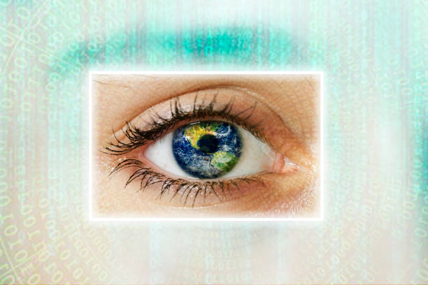 istock World in woman eye 654963570