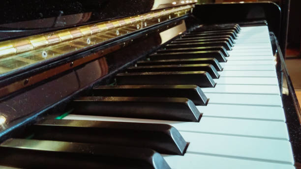 istock Close up of piano keys 654970692