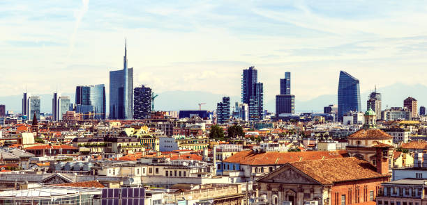 istock Milan new city view from above 654983344