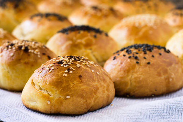 istock Fresh baked homemade buns 654992182