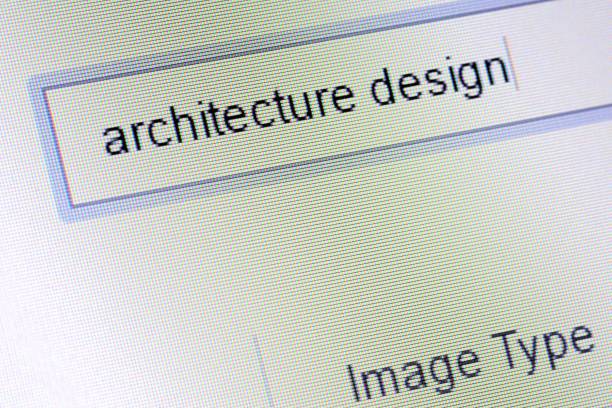 istock Detail of computer monitor during architecture image search. 655009020