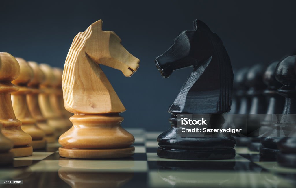 Chess Rivalry Stock Photo
