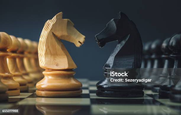 Chess Stock Photo - Download Image Now - Rivalry, Chess, Competition