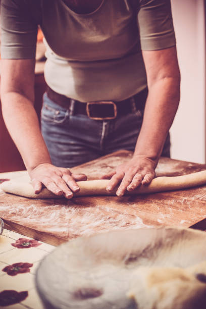 istock Shaping Dough for Home Made Gnocchi, Southern Europe 655023430