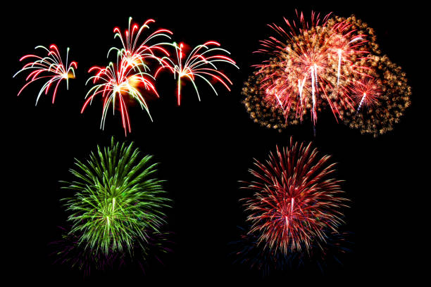 istock Fireworks light up in the sky, dazzling scene. 655026200