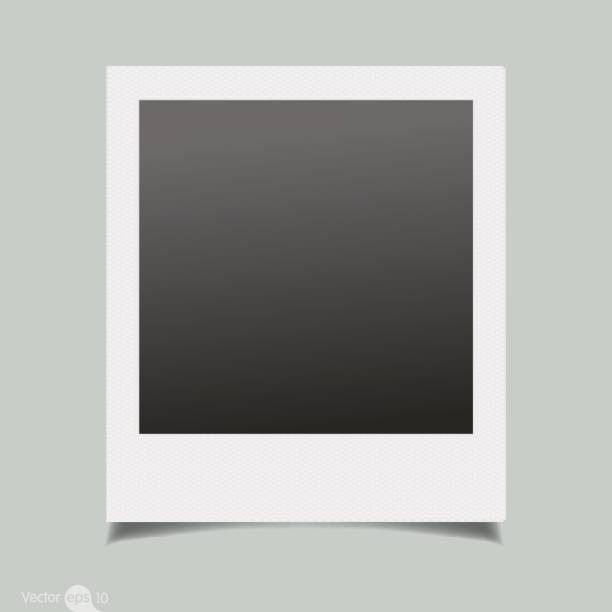 Square Photo frame Square Photo frame polaroid texture stock illustrations