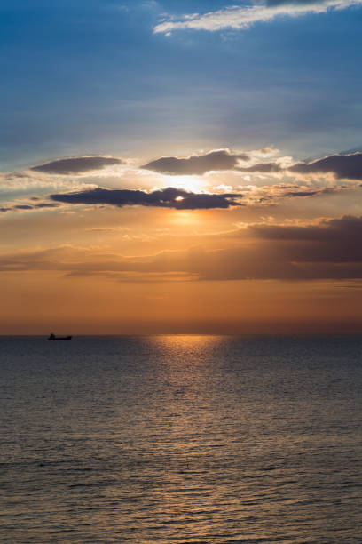 istock Sunset sky over seacoast natural landscape 655050468