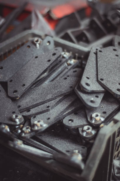 istock Laser cut steel parts 655052646