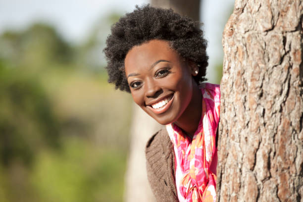 istock One African descent woman outdoors in park. 655056904