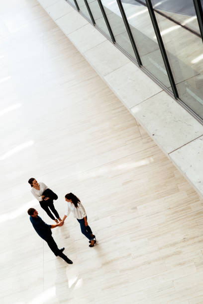 istock Business people greet each other and shake hands 655065896