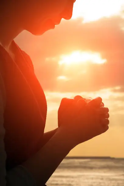 Photo of woman pray pious